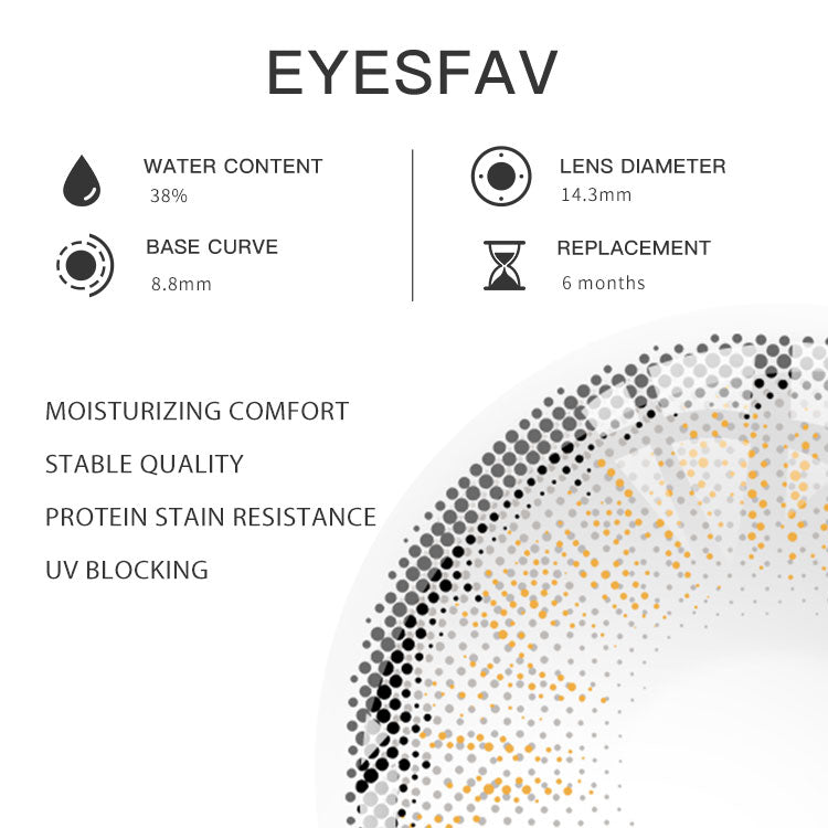 Caribbean Gray Colored Contact Lenses Parameters