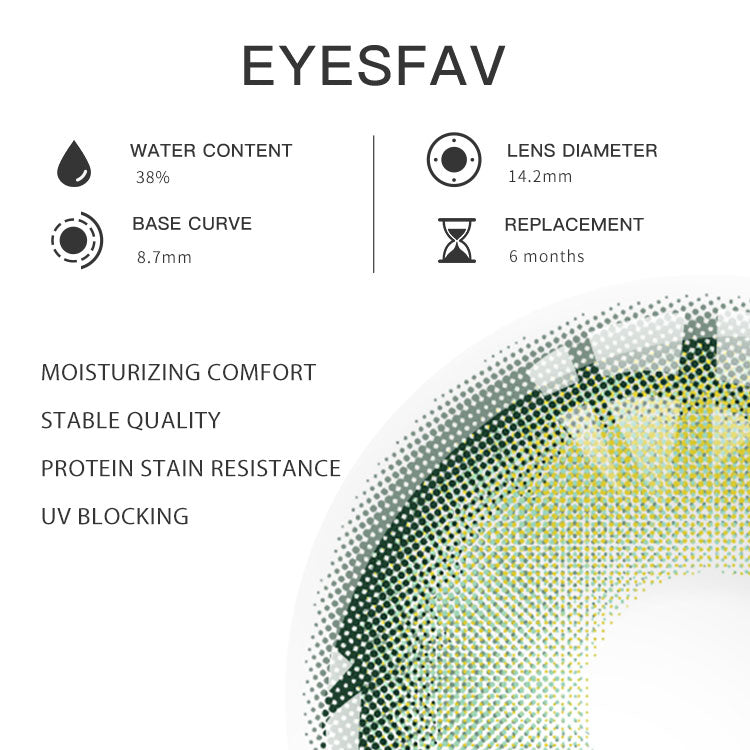 EYESFAV Swan Green Contact Lenses Parameters