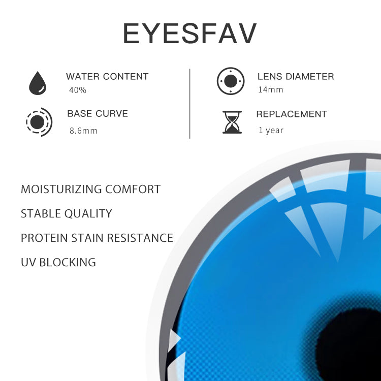 EYESFAV Chainsaw Azure Gaze Contact Lenses Parameters
