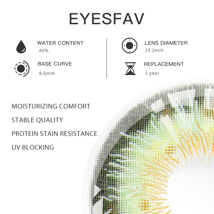 Eyesfav Wild Jungle Green Colored Contact Lenses Specifications