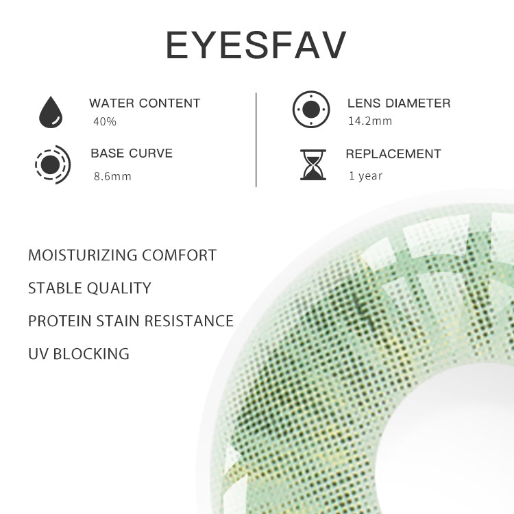 EYESFAV Ever Light Green Contact Lenses Parameters
