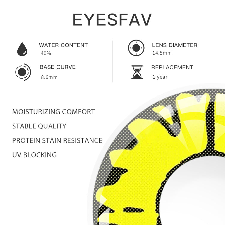 لون أصفر شفقي | سنة واحدة