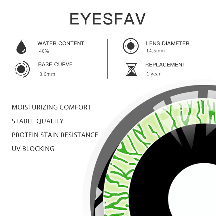 EYESFAV Chainsaw Man Azure Gaze Contact Lenses Parameters