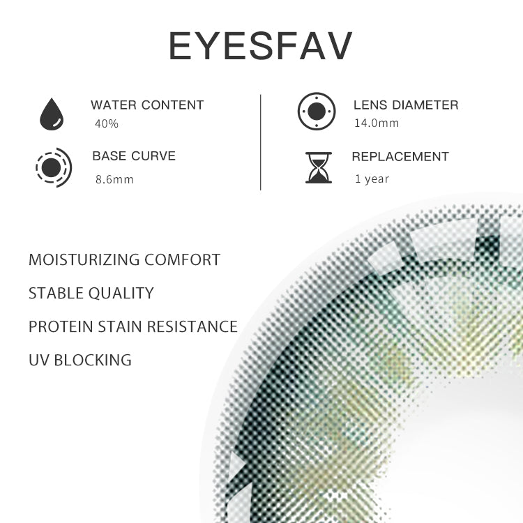 EYESFAV JK Green Colored Contact Lenses