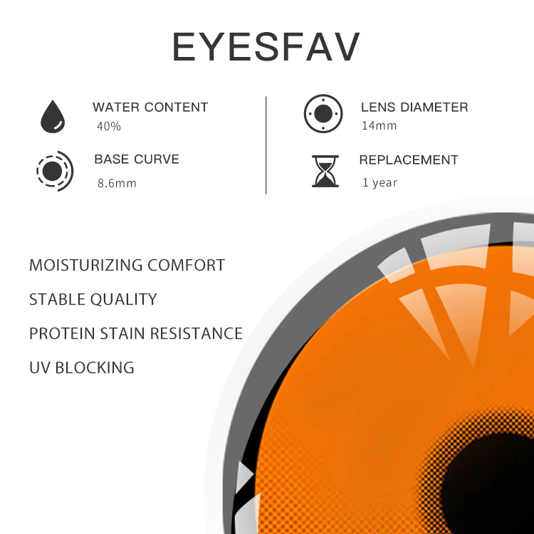 EYESFAV Chainsaw Citrine Gaze Contact Lenses Parameters