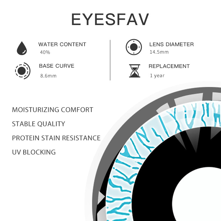 EYESFAV Chainsaw Man Abyssal Gaze Contact Lenses Parameters