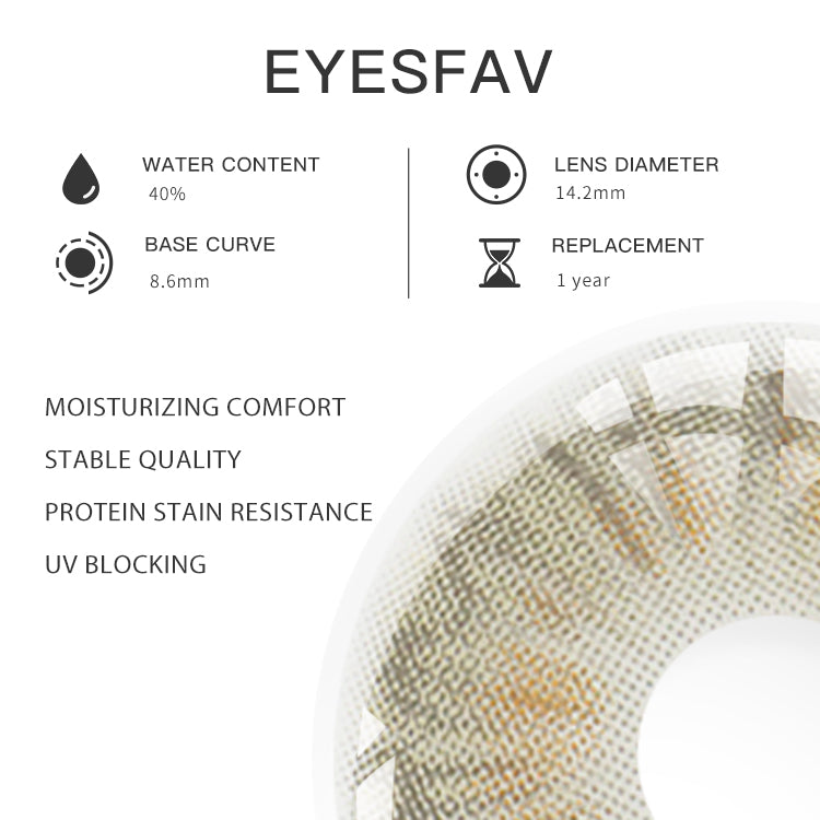 EYESFAV Ever Gray Contact Lenses Parameters