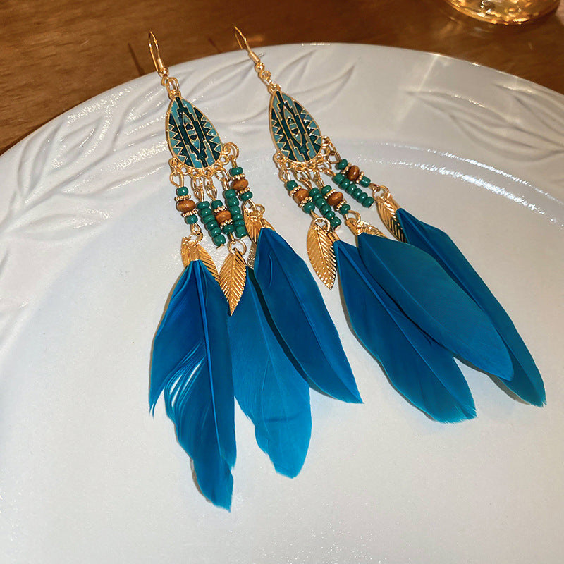 Boho Bloom Tassel Earrings