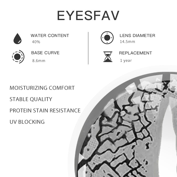 EYESFAV SerpenSight Black Contact Lenses Parameters