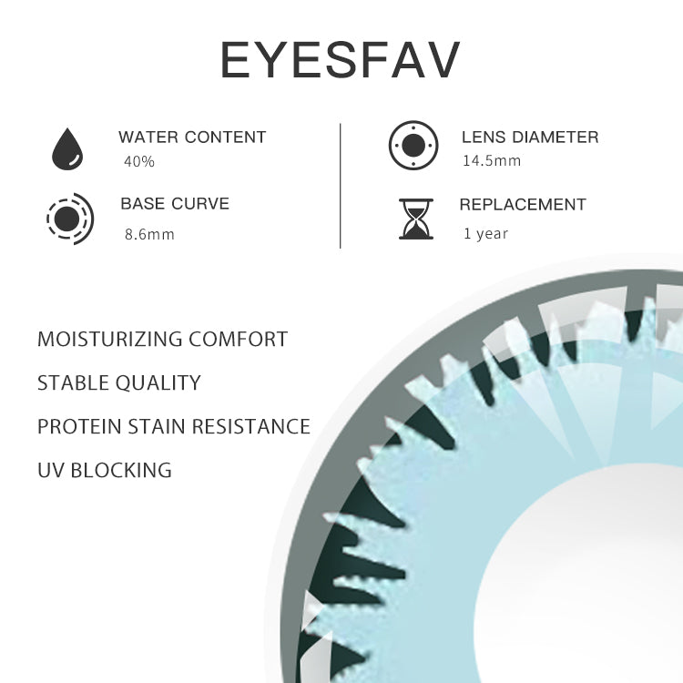 EYESFAV Azure Abyssal Gaze Contact Lenses Parameters