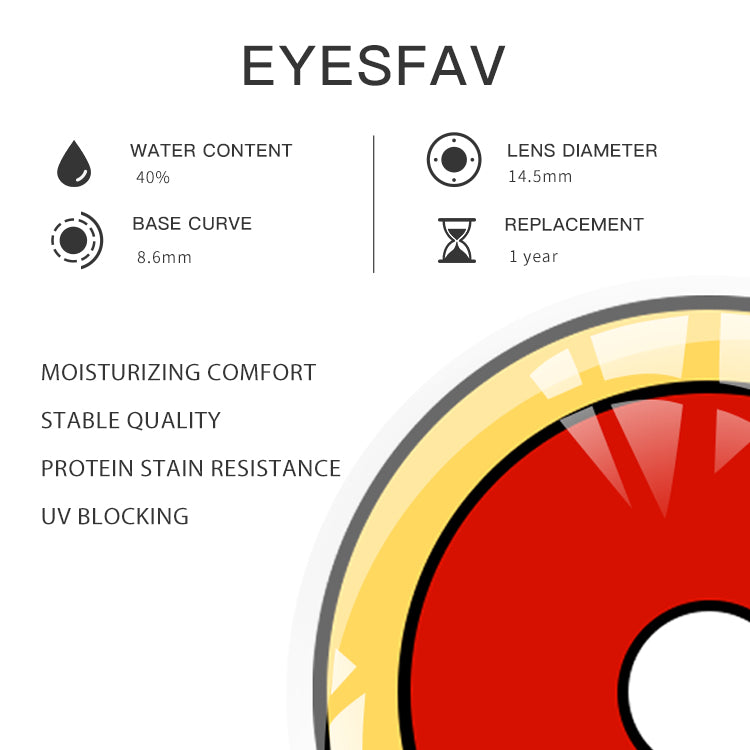 EYESFAV Demon Slayer's Inferno Halo Contact Lenses Parameters