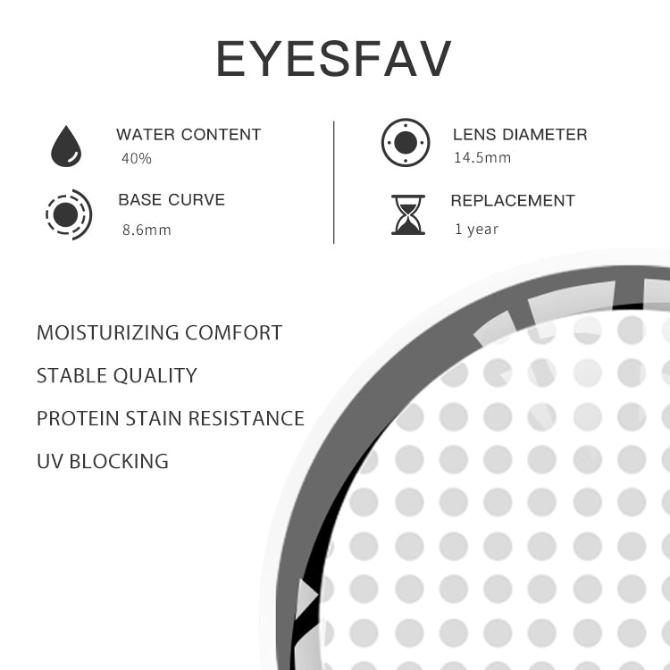 EYESFAV Rebel Glance White Contact Lenses Parameters