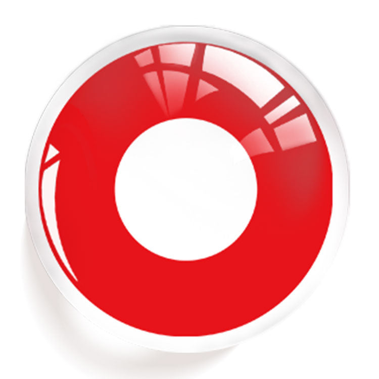 Pure Red Colored Contact Lenses