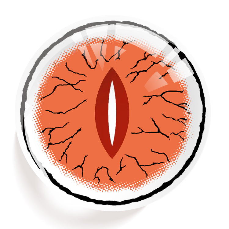 Demon Slayer's Inferno Cat's Eye Contact Lenses