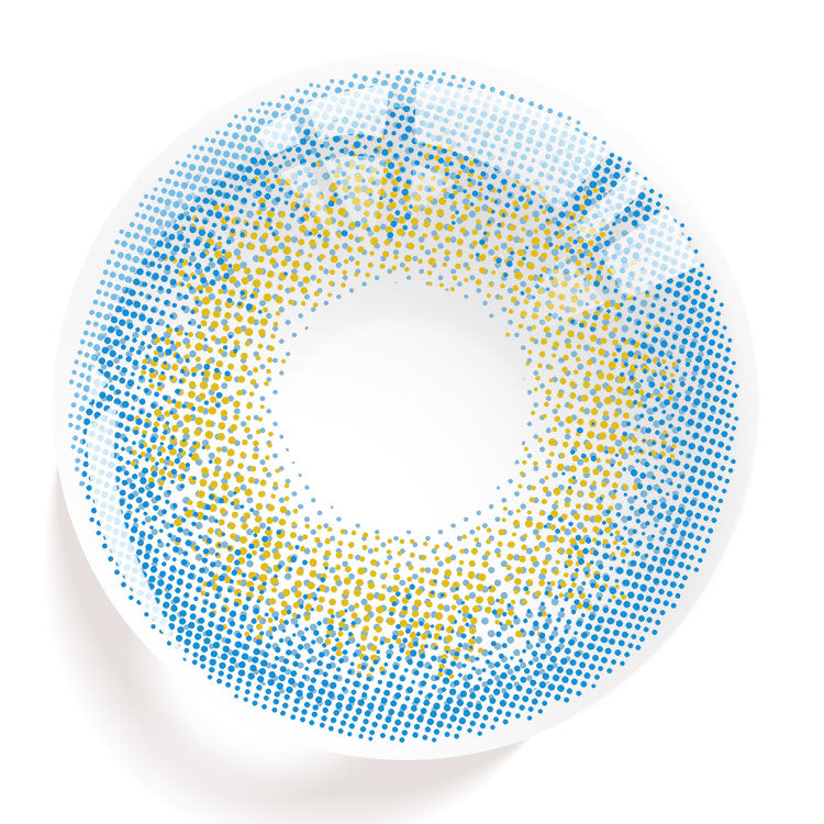 【Prescription】Moonbeam Blue Colored Contact Lenses