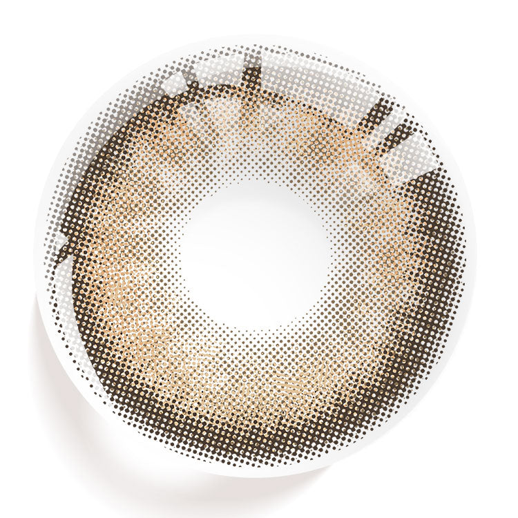 Glass Ball Brown Colored Contact Lenses