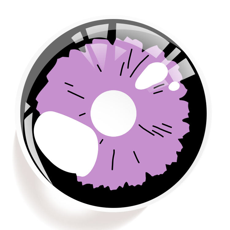 Sunlit Floral Eclipse Purple Contact Lenses