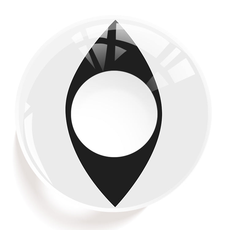 Moonlit Pupil Catseye White Contact Lenses