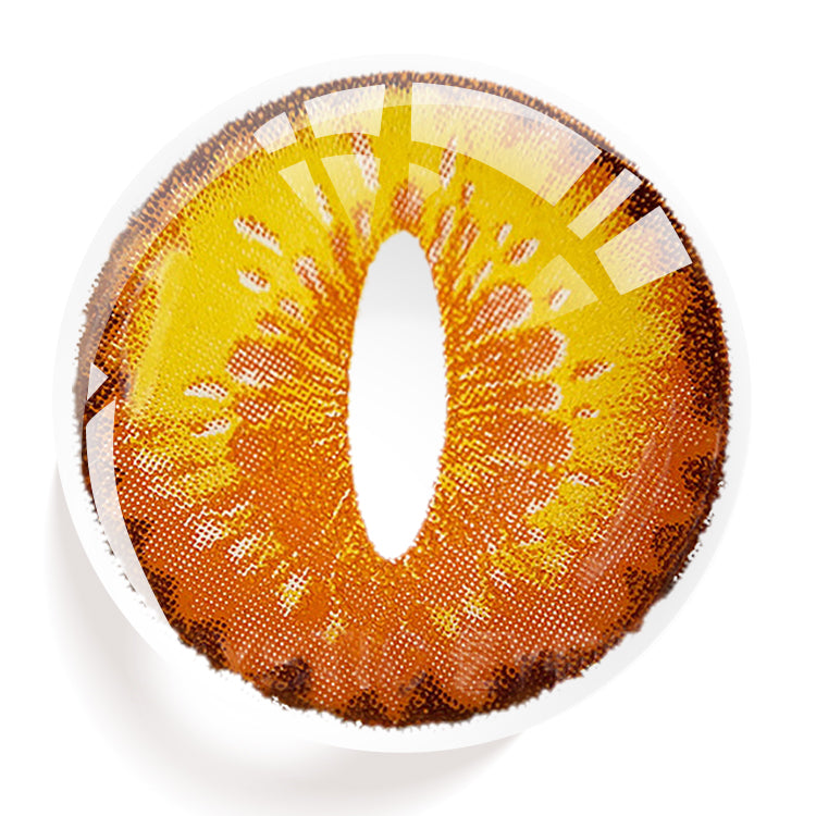 Golden Ruby Cat's Eye Contact Lenses