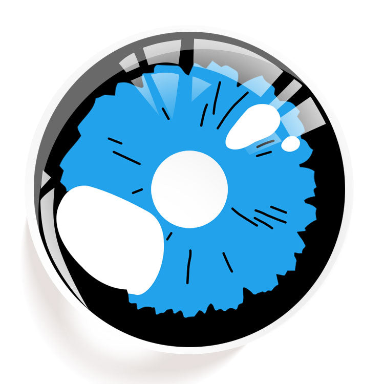 Sunlit Floral Eclipse Blue Contact Lenses