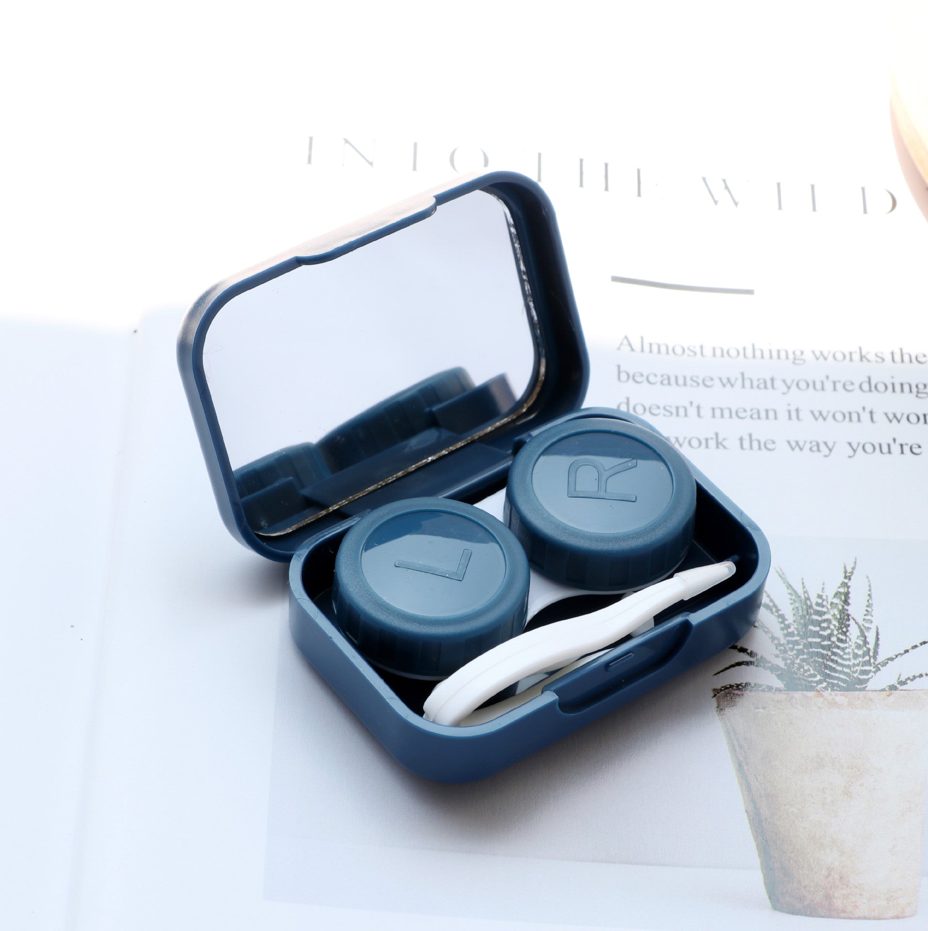 Blue Contact Lens Case