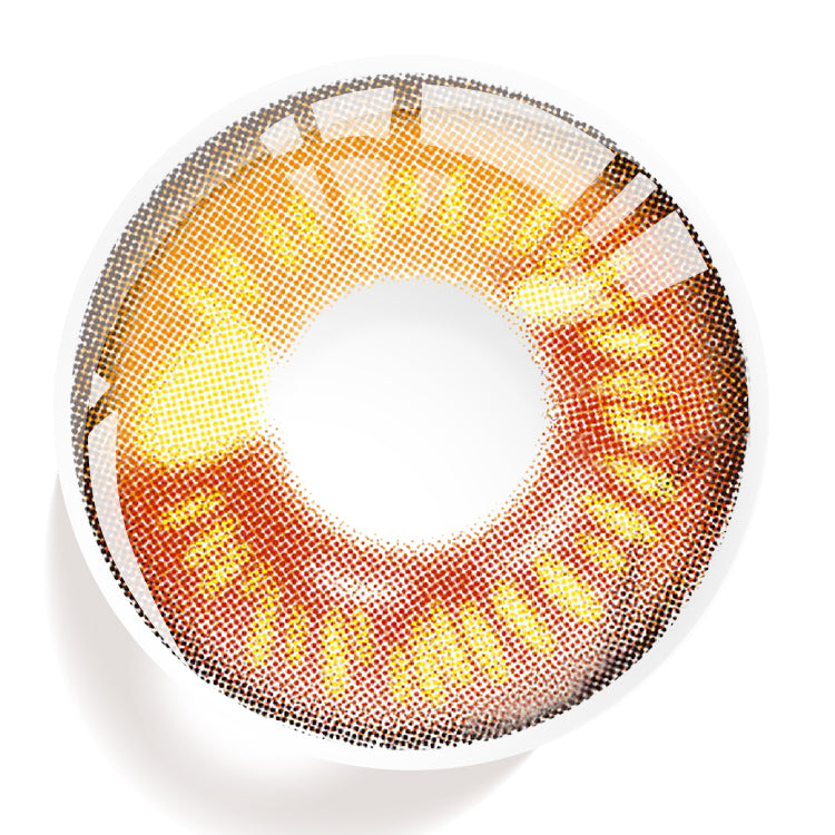 Golden Orange Hues Contact Lenses