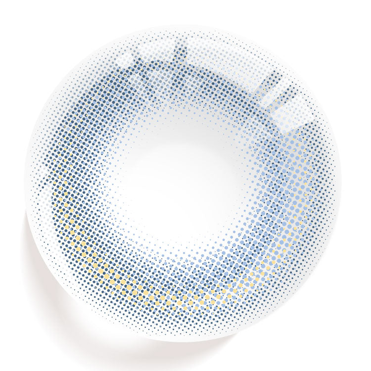 【Prescription】New Moon Blue Colored Contact Lenses