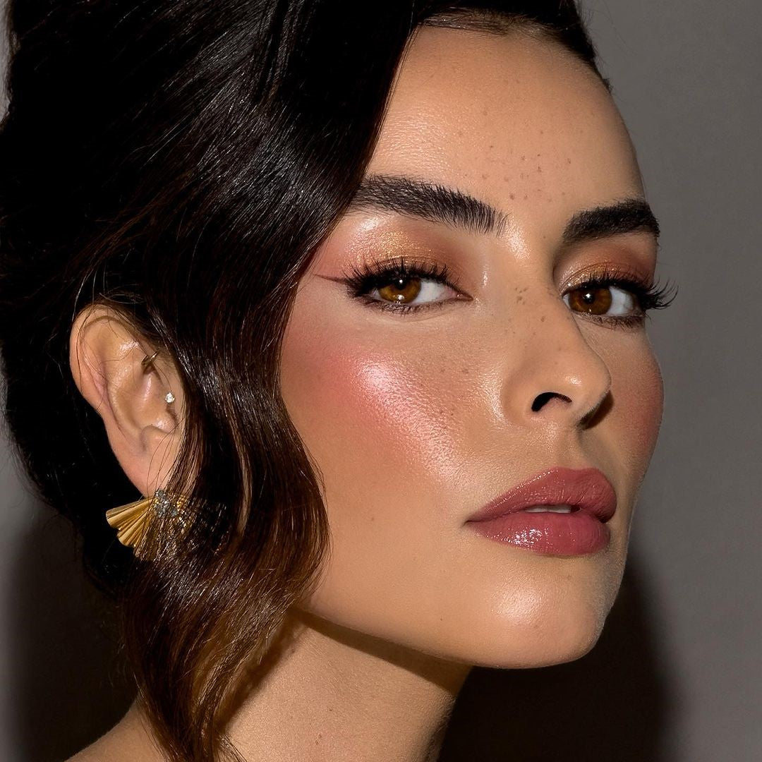 Woman wearing NASA Brown Colored Contact Lenses