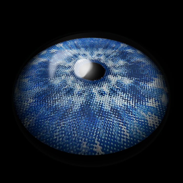 Icy Blue Shard Contact Lenses 3D Display