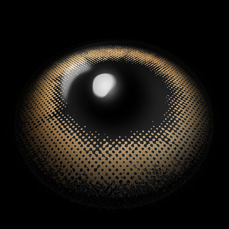 【Prescription】Sicilian D-Brown Colored Contact Lenses 3D Display