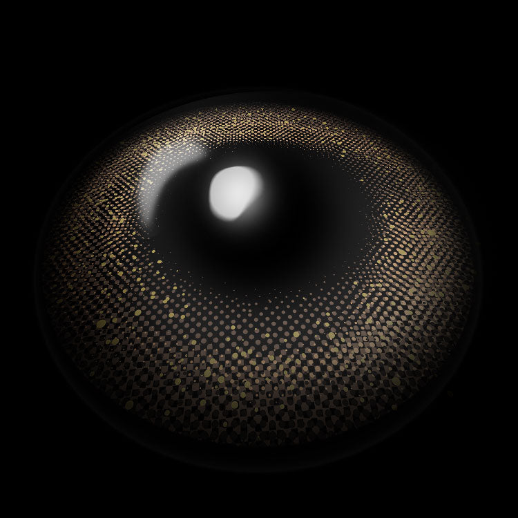 Stardust Brown Colored Contact Lenses 3D Display