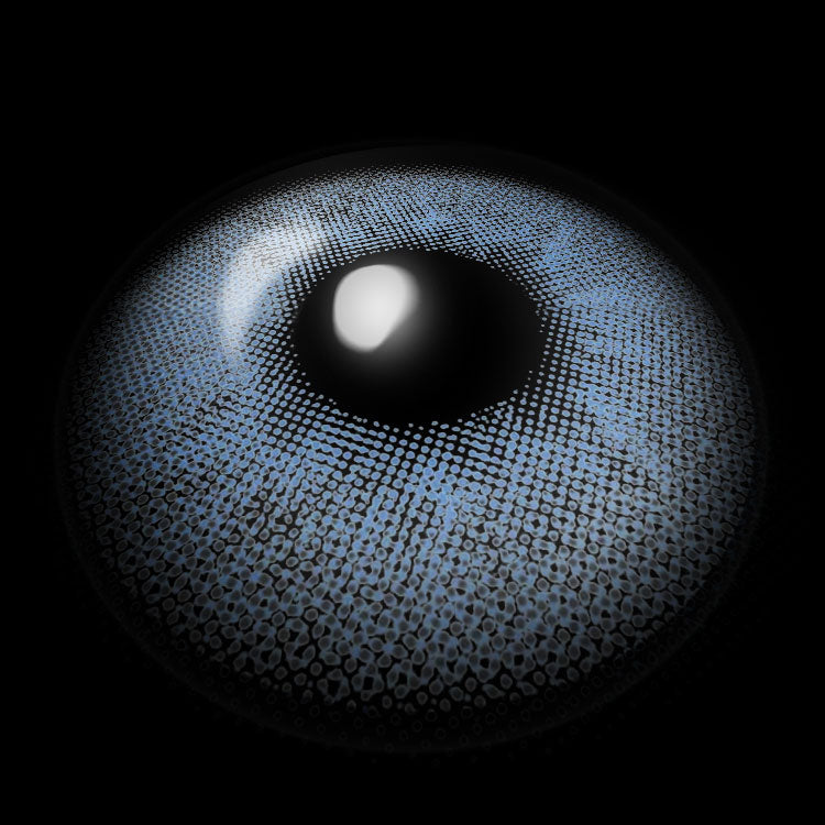 Silvana Blue Colored Contact Lenses 3D Display