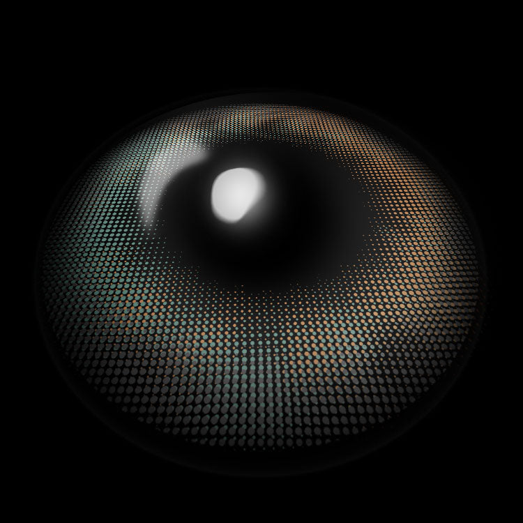 【Prescription】New Moon Green Colored Contact Lenses 3D Display