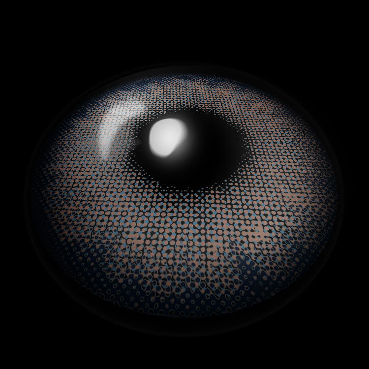 Jelly Blue Colored Contact Lenses 3D Display