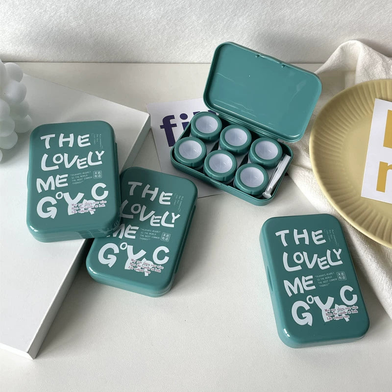3-in-1 Green Contact Lens Case
