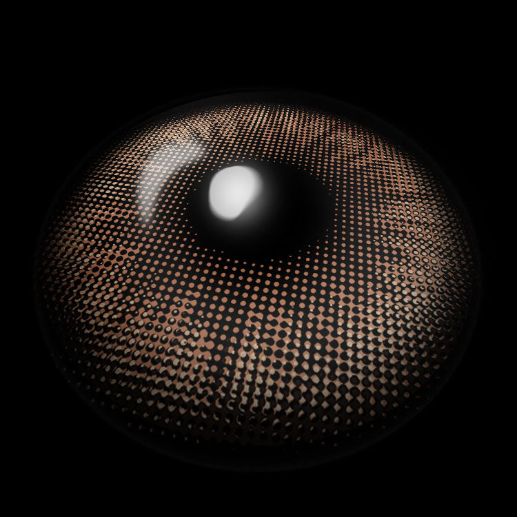 Norko Brown Colored Contact Lenses 3D Display