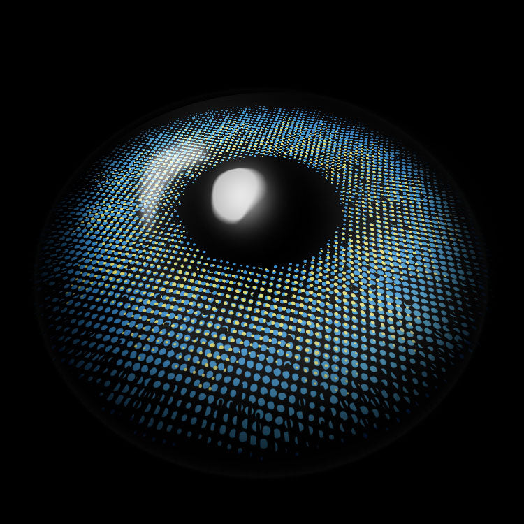 Magic Blue Colored Contact Lenses 3D Display