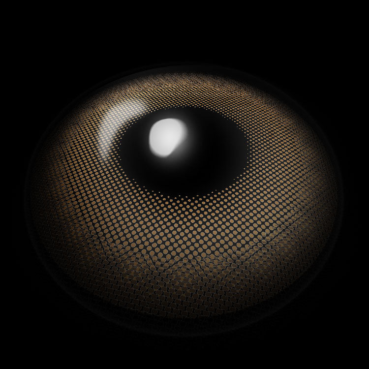 【Prescription】Donut Brown Colored Contact Lenses 3D Display