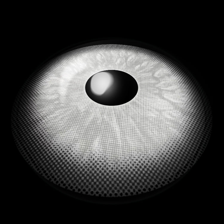 Marble Gray Colored Contact Lenses 3D Display
