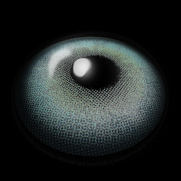 Gene Blue Colored Contact Lenses 3D Display