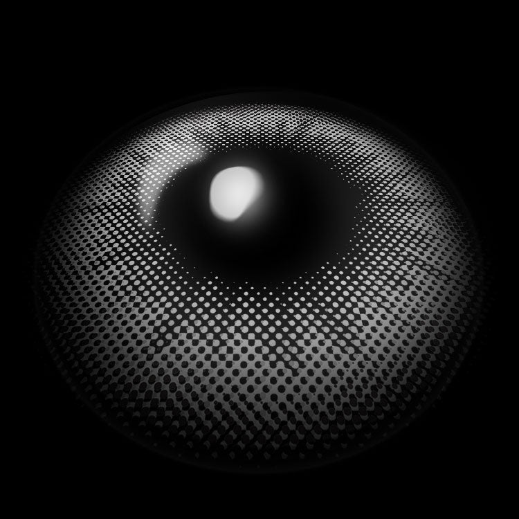 【Prescription】Sicilian Gray Colored Contact Lenses 3D Display