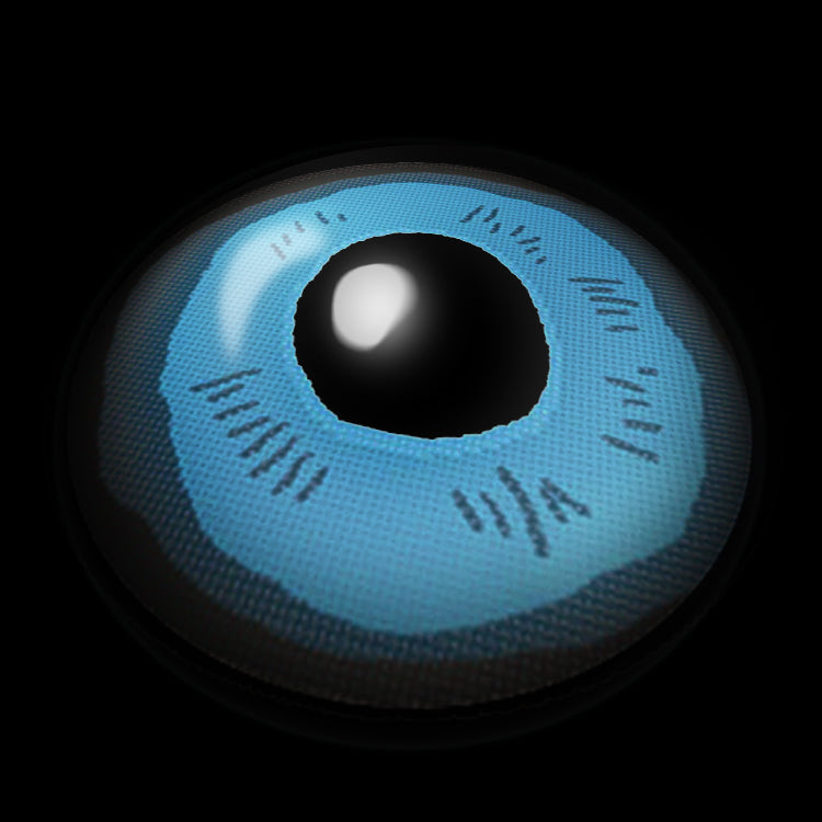 Ocean Blue Dynamic Contact Lenses 3D Display