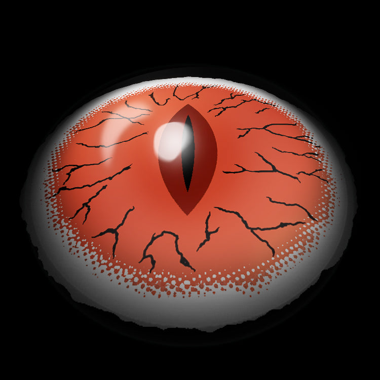 Demon Slayer's Inferno Cat's Eye Contact Lenses 3D Display