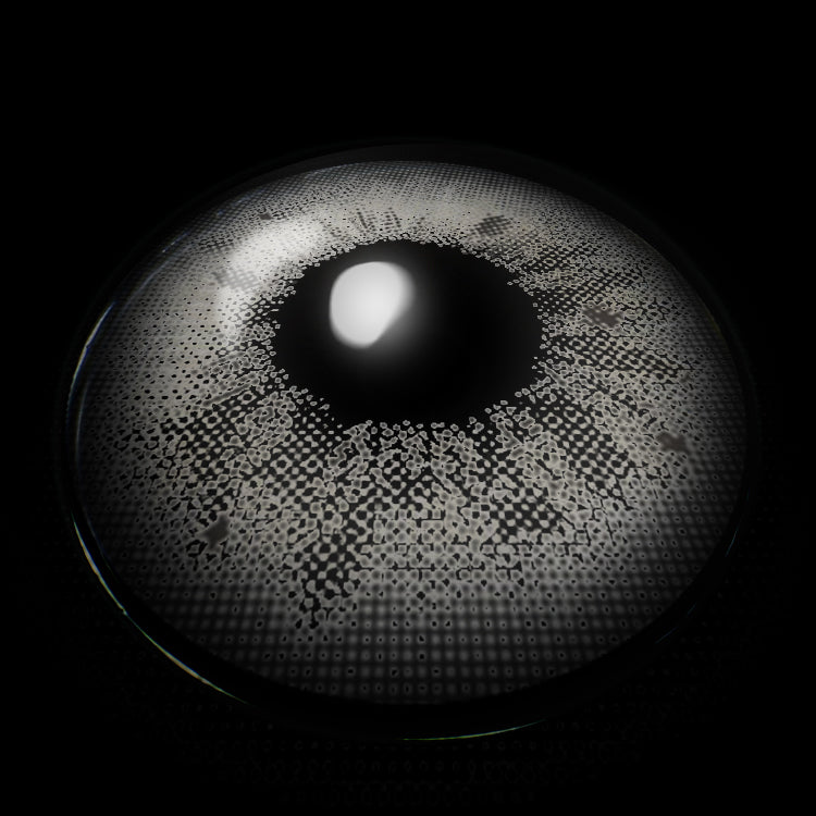 Stormy Gray Colored Contact Lenses 3D Display