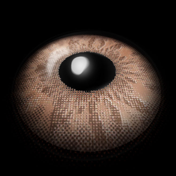 Wildcat Brown Colored Contact Lenses 3D Display