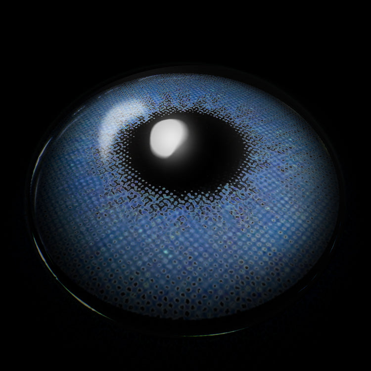 Profound Blue Colored Contact Lenses 3D Display