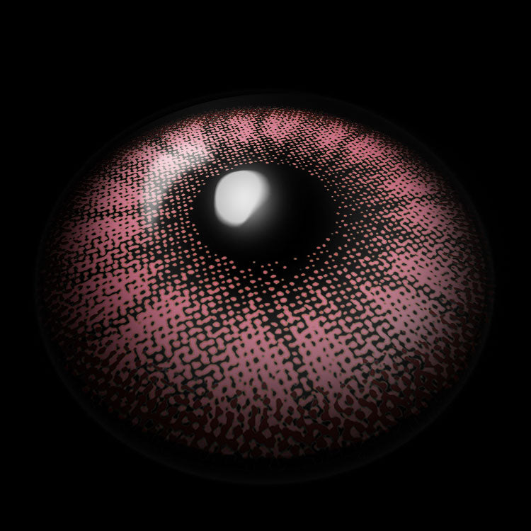Iris Pink Colored Contact Lenses 3D Display