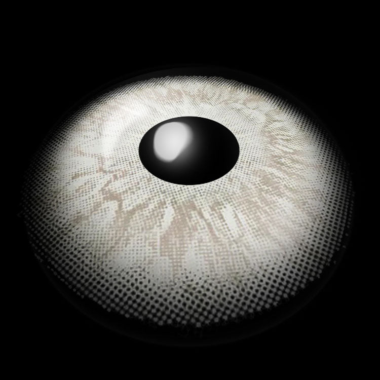 Marble L-Gray Colored Contact Lenses 3D Display