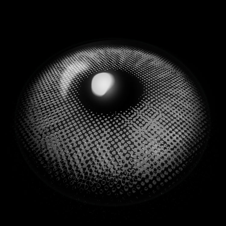 Glass Ball  Gray Colored Contact Lenses 3D Display