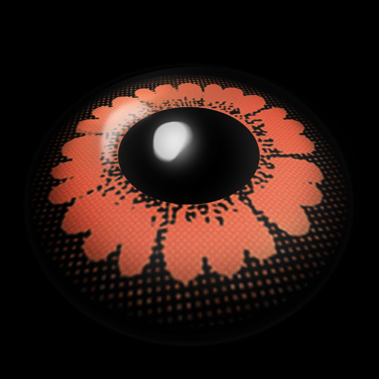 Shadow Blossom Circlet Eyes Brown Contact Lenses 3D Display